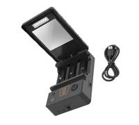 Solar Battery Charging Adapter 3 Slot USB C Portable For 26650/21700/18650/18500 Rechargeable Solar Power Charger