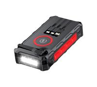 Solar Battery Power Bank - Hand Crank Charger, Foldable Wireless Design, Waterproof Unit, Built-In LED Lamp, SOS Alarm Safety Tool, Compass Navigation | For Camping Hiking