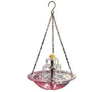 Solar Bird Bath - 24x6.5cm ABS Fountain Bowl, Energy Efficient Powered Hummingbird Station, Decorative Eco Friendly Basin | Solar-Powered Function Garden Ornament for Homeowners Animal Lovers