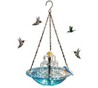Solar Bird Bath for Outside Garden Bird Bathing Container