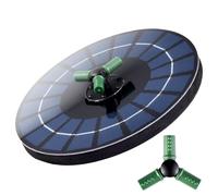 Solar Bird Bath Fountain-4W Solar Powered Water Fountain with Rotating Nozzles | Solar Bird Baths, Garden Pond Lawn Decoration, Patio Green Fountain