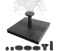 Solar Bird Bath Fountain,Pond Waterfall 4.3'' Solar Fountain 1.4w Solar Water with 6 Nozzle, Floating Solar Fountain for Bird Bath, Garden Decor