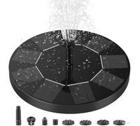 Solar Bird Bath Fountain Pump, 2025 Upgrade 2.5W Solar Fountain with 6 Nozzle, Free Standing Floating Solar Powered Water Fountain Pump for Bird Bath, Garden, Pond, Pool, Outdoor