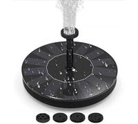 Solar Bird Bath Fountain Pump for Outside,Solar Fountain with 6 Nozzle,Free Standing Floating Solar Powered Water Fountain Pump for Bird Bath, Garden, Pond, Pool, Outdoor 2 Size