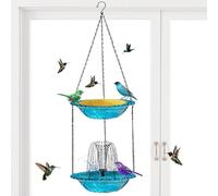 Solar Bird Bath Fountain - Solar-Powered Decorative Waterfall Feeder for Garden, Pool, Patio & Yard - Enhance Your Home & Landscape Decor