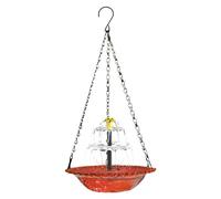 Solar Bird Bath Fountains with Chain Hook Weatherproof Bowl