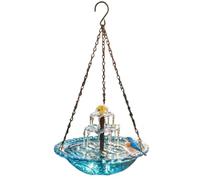 Solar Bird Bath: Hummingbird Bath Bowl Design, Solar Powered Fountain Function, Durable Outdoor Water Accessory, Eco-friendly Bird Hydration Station, Easy I