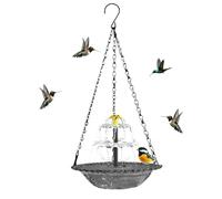 Solar Bird Bath Large Weatherproof Outdoor Decor