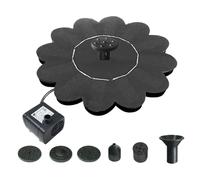 Solar Bird Fountain Pump, Solar Power Water Fountain Kits With 6 Nozzles, 2025 Upgraded ABS Panel, Frees Standing Floating Solar Fountain For Bird Bath, Fish Tank, Pool, Patio And Garden Decoration