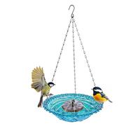Solar Bird Fountain - Water Pump Bowl, Garden Feeding Station | Solar Powered Floating Bird Bath, Backyard Outdoor Landscaping Accessory, Pla Water Pond