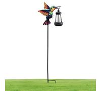 Solar Bird Lights - Waterproof LED Illumination, 77x21cm 600mAh Power Garden Stakes, Dusk to Dawn Pathway Lamp Accessory, 220g Metal Resin Post Ground Lantern | Exterior Fixture for Renters & Owners