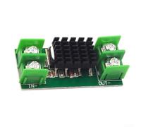 Solar blocking diode for DC power supply with reverse polarity protection and constant current flow in green colour for efficient energy transfer in car or boat system compact 50 mm
