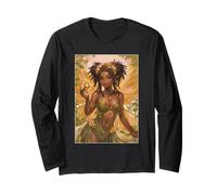 Solar Bloom Fairy Citrine Light Earthy Magic Radiance Muse Long Sleeve T-Shirt