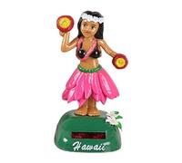 Solar Bobble Head Figures Car Ornaments, Hawaiian Solar Dancer, Hawaiian hulas Girl Solar Dashboard Doll Hawaiian Dancing Girl, Solar Powered Toys hulas Girl Figure Statue for Car Vehicle Decoration