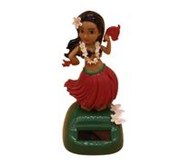 Solar Bobble Head Figures Car Ornaments, Hawaiian Solar Dancer, Hawaiian hulas Girl Solar Dashboard Doll Hawaiian Dancing Girl, Solar Powered Toys hulas Girl Figure Statue for Car Vehicle Decoration