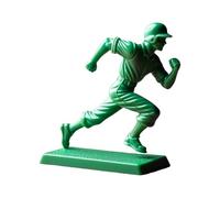 Solar Bots for Kids Interesting Green Baseball Soldier Character Classic Toy Set Baseball Player Statue Novel Mini Soldier Statue Suitable For Home Desktop Decoration Toddler Bed (F, One Size)
