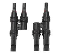 Solar Branch Connectors 3 Way T Type 1 to 2 Connector for Parallel Connection Between Solar Panels IP67
