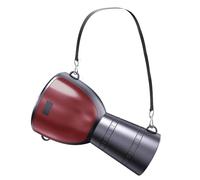 Solar BT Speaker Portable Wireless Outdoor Speaker African Drum Shape Flashlight Lighting Function for Camping Hiking Parties Eco-Friendly Blue (Red)