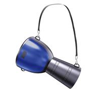 Solar BT Speaker Portable Wireless Outdoor Speaker African Drum Shape Flashlight Lighting Function for Camping Hiking Parties Eco-Friendly Blue (Blue)