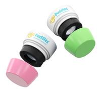 Solar Buddies Replacement Duo Heads - Compatible with the Child Friendly Refillable Solar Buddies Sunscreen Applicator - Holds Up To 3.4fl oz, (This is NOT a Full Unit) (Pink.Green)