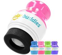 Solar Buddies Sunscreen Applicator - Blue, Pink, Green & Purple - BPA-Free Refillable Roll on Sponge Sunscreen, Suncream & Lotion Applicator For Kids & Adults - Holds 3.4fl oz