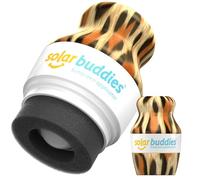 Solar Buddies Sunscreen Applicator - Leopard Single - Refillable Roll on Sponge Sunscreen, Suncream & Lotion Applicator For Kids, Adults & Families - Holds 3.4fl oz, Perfect Size for Travel