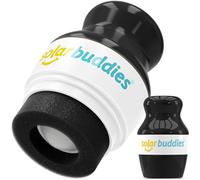 Solar Buddies Sunscreen Applicator - Single Black - Refillable Roll on Sponge Sunscreen, Suncream & Lotion Applicator For Kids, Adults & Families - Holds 3.4fl oz, Perfect Size for Travel