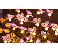 Solar Butterfly Garden Lights with 8 Modes: 6 LED