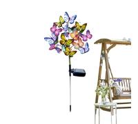 Solar Butterfly Garden Stake | Solar Firefly Lights - High Flexibility Iron Wire, Solar Butterfly Garden Stake Swaying in The Wind for Mother's Day, Mom, Women