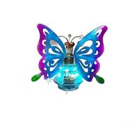 Solar Butterfly Lamp, 1 Pack, Butterfly Garden Decorative Lamp, Waterproof IP44 LED Light, Metal Hanging Lantern with Spring Motion, Outdoor Patio Yard Walkway