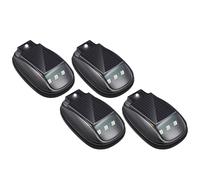 Solar Cab Light,Cab Marker Lights Led Solar Powered LED Strobe Light Bar with Remote Control, Roof Mount Warning Anti-Collision Pilot for Car Truck SUV(4Light and 1Control)
