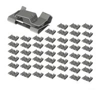 Solar Cable Clips 304 Steel PV Wire Holder Barbed Clip - Installation Panel Rack Pipe Management Silver 50Pcs(50pcs)