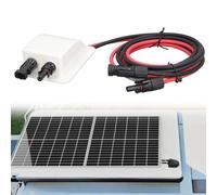 Solar Cable Entry Gland, IP68 Waterproof ABS Double Cable 10AWG Box Roof Cable Entry Gland For Solar Project On Rv, Boat, Camper, Van