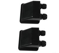 Solar Cable Entry Gland IP68 Waterproof ABS Housing, For RV Boat Roof Mounting Double Wire-Passage With Enhanced Sealing Lock Nut