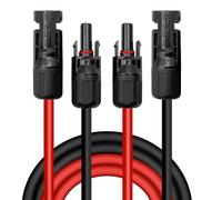 Solar Cable Extension 1/2/3/5/10M (4mm²/6mm²) - Red/Black (1M)