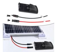 Solar Cable Grommet Double Hole Solar Roof Guide 2-Way ABS PV RV Connection Box