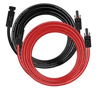 Solar Cables 6mm²/4mm², Solar Extension Cables 1/2/3/5/8/10/13/15M, Solar Extension Cables (Red/Black) (6mm² 2M)