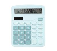 Solar Calculator Large Display Dual Power Office Desktop Tool