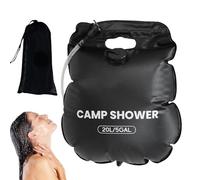 Solar Camp Shower Bag, 20L/5GAL Portable Outdoor Shower with Adjustable Head, Foldable Water Bag for Camping Beach Swimming Travel Picnics