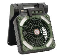 Solar Camping Fan with LED Light - USB Rechargeable Tent with Mosquito Repellents Function, Portable Outdoor Fans for Hiking, Picnic, Travel & Emergency Use