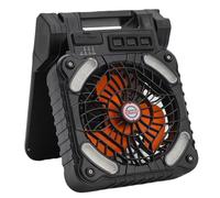 Solar Camping Fan with LED Light - USB Rechargeable Tent with Mosquito Repellents Function, Portable Outdoor Fans for Hiking, Picnic, Travel & Emergency Use