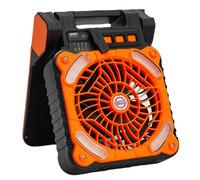 Solar Camping Fan with LED Light - USB Rechargeable Tent with Mosquito Repellents Function, Portable Outdoor Fans for Hiking, Picnic, Travel & Emergency Use