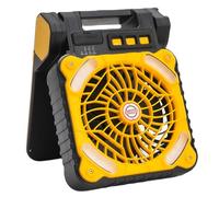 Solar Camping Fan with LED Light - USB Rechargeable Tent with Mosquito Repellents Function, Portable Outdoor Fans for Hiking, Picnic, Travel & Emergency Use