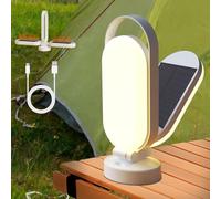 Solar Camping Lamp Tent Light: 5000mAh Battery Rechargeable Camping Lantern with Solar & USB Charging, 180° Foldable Hanging Tent Light, Waterproof Camping Lamps for Outdoor Adventure Indoor Use