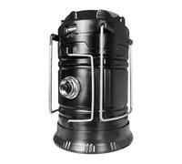 Solar Camping Lantern, Electric Lantern, Portable Expandable Solar Hiking Lamp, Waterproof Electric Camping Lantern, 3 Lighting Modes Tent Lamp with Handle for Indoor