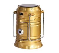 Solar Camping Lantern - Foldable Hiking LED Lantern | 3 Lighting Modes Tent Lantern, Hangable Electric Camp Lamp Outdoor Accessories for Work Travel