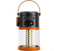 Solar Camping Lantern Rechargeable LED Tent Light Waterproof Portable Outdoor Lamp for Hiking Fishing 200g Green(Orange)