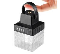 Solar Camping Lantern, Waterproof Led Outdoor Lamp, 5 Lighting Mode Rechargeable Solar Light for Travel and Use Multi Purpose Equipment for Porch Patio Hiking Fishing Tent 2.15 Inch