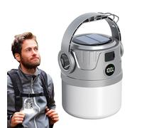 Solar Camping Light | Solar Portable LED Camping Lantern | USB Rechargeable LED Flashlight Waterproof Camp Lamp for Fishing, Storm & Power Outages