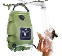Solar Camping Shower Bag, 20L Travel Shower with Shower Head, Solar Shower Bag, Outdoor Folding Shower Bag, Temperature 45°C with Switchable Shower Head, for Hiking Climbing